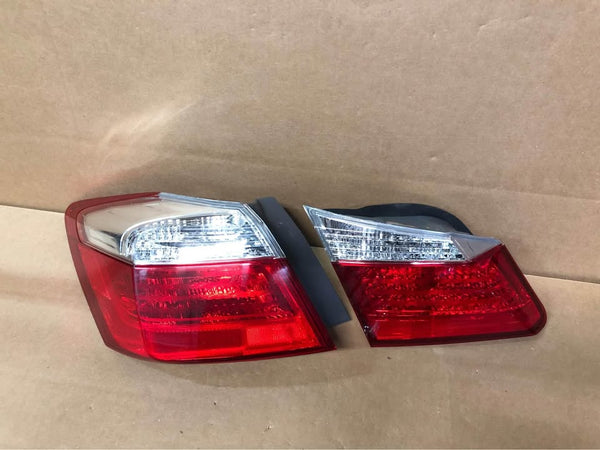 Inner Outer Left Set Of Tail Lights Fits Accord 13-15 Sedan EX LX Sport