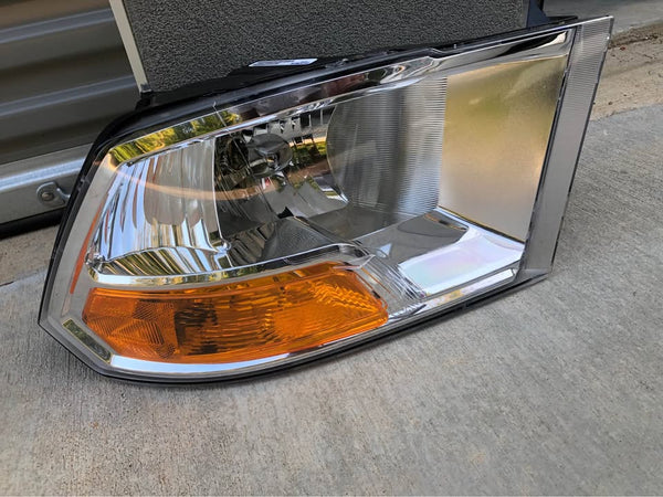 For 2009-2012 Dodge Ram 1500 2500 3500 Chrome Headlight Head Lamp Right Passenger Side