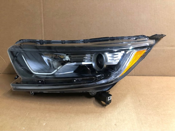 Honda CR-V 17-22 Left Driver Side Halogen Headlamp With Clear Lens And Black Housing