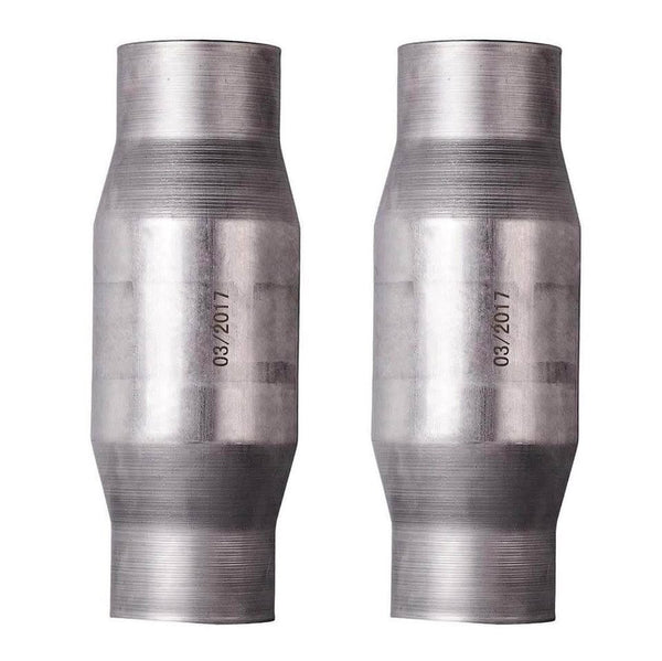 1set 2pcs Universal Catalytic Converter 3" inch Inlet/Outlet EPA Approved