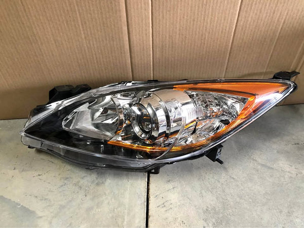 Halogen Headlight Driver Side Left LH For 2010 2011 2012 2013 Mazda 3